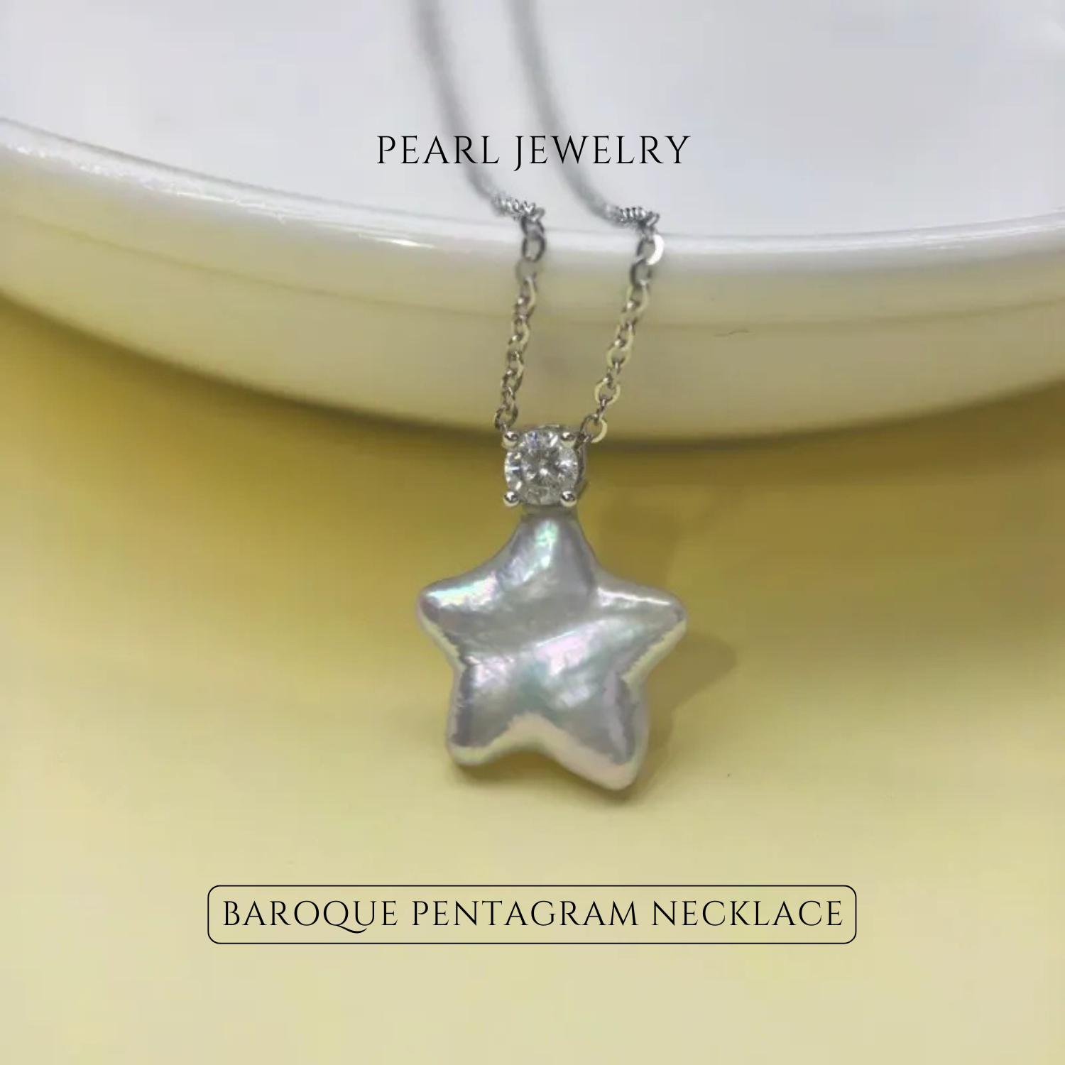 Freshwater Baroque Pentagram Pearl Necklace