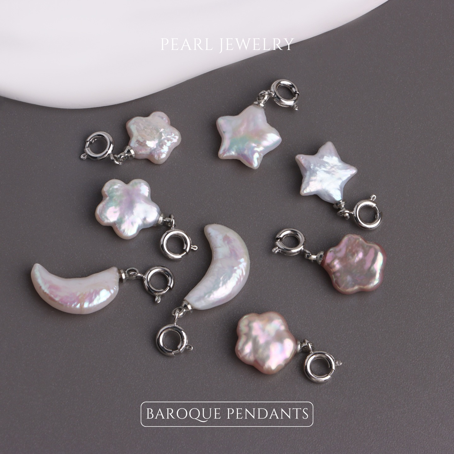 Freshwater Baroque Pearl Pendants