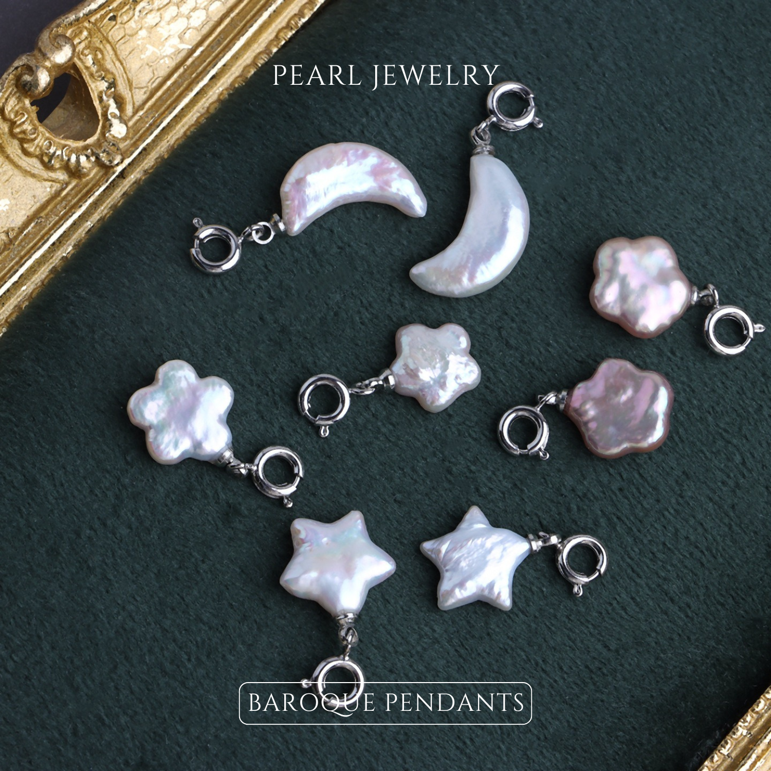 Freshwater Baroque Pearl Pendants