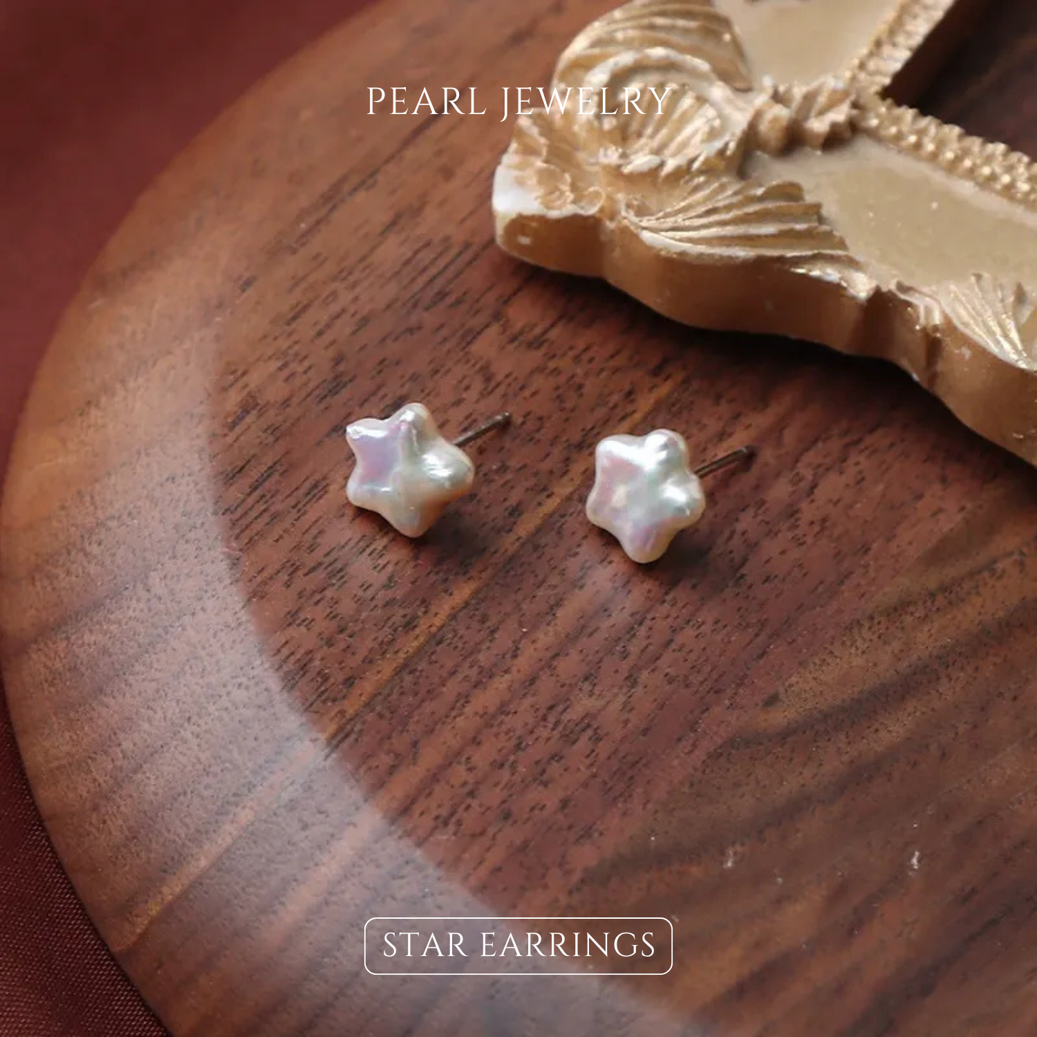 Baroque Star Pearl Earrings