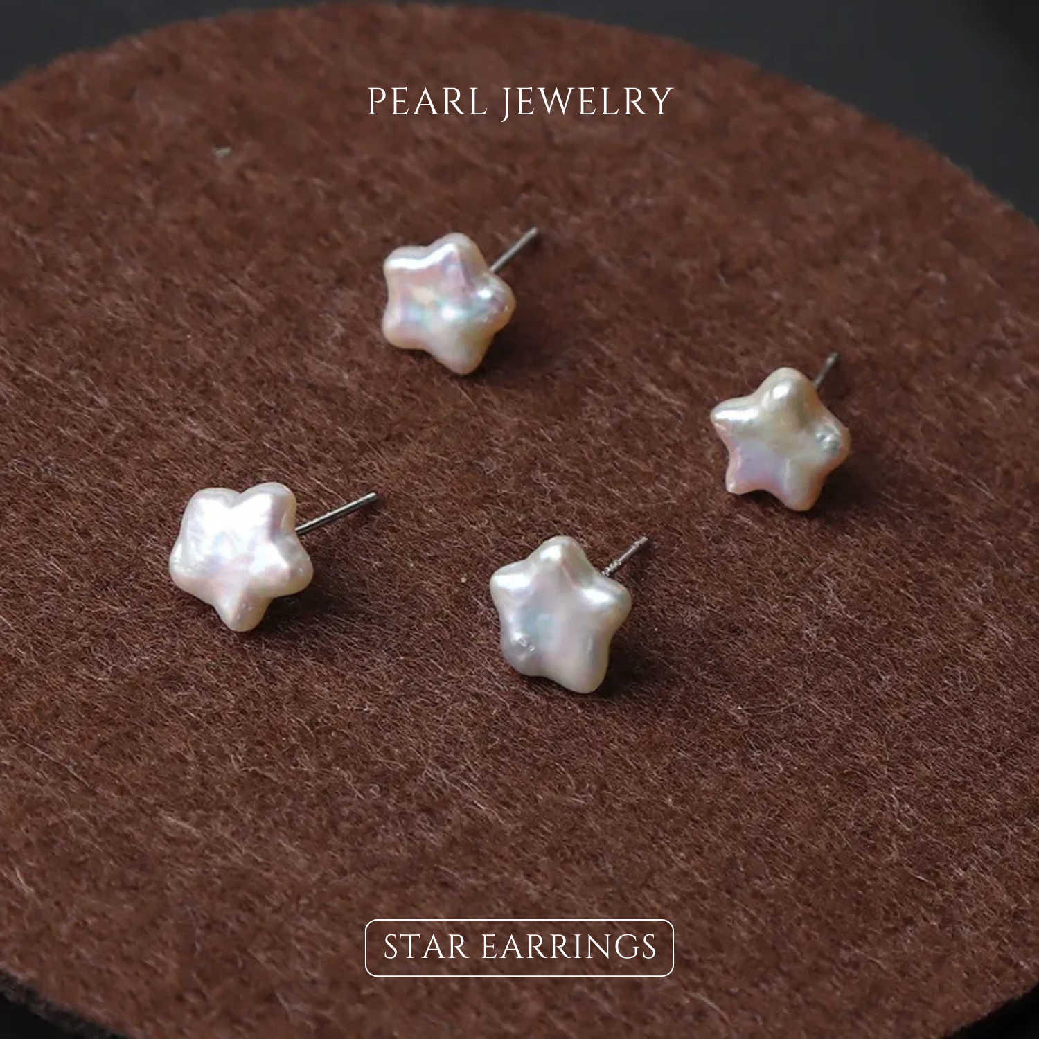 Baroque Star Pearl Earrings