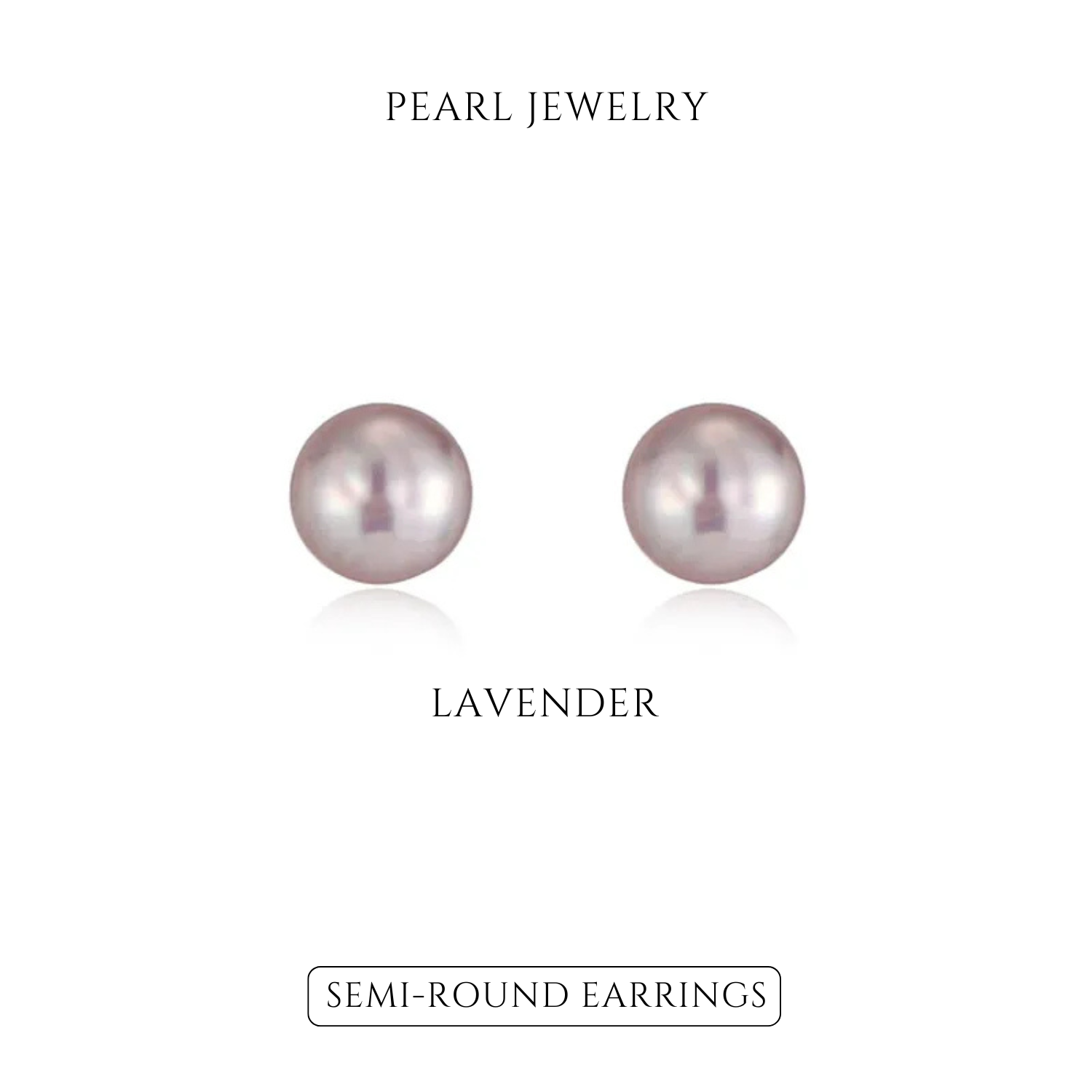 Fine Silver Freshwater Semi-Round Pearl Earrings