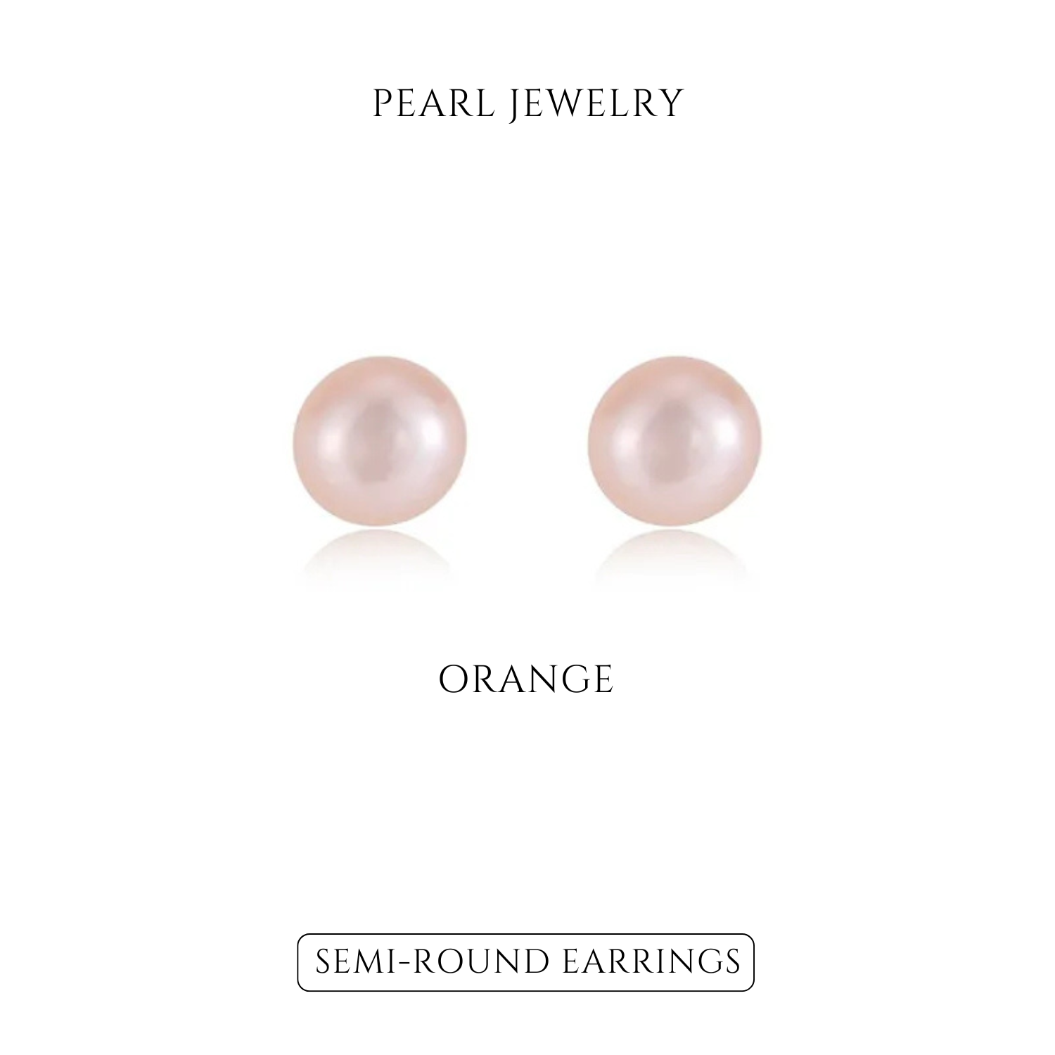 Fine Silver Freshwater Semi-Round Pearl Earrings