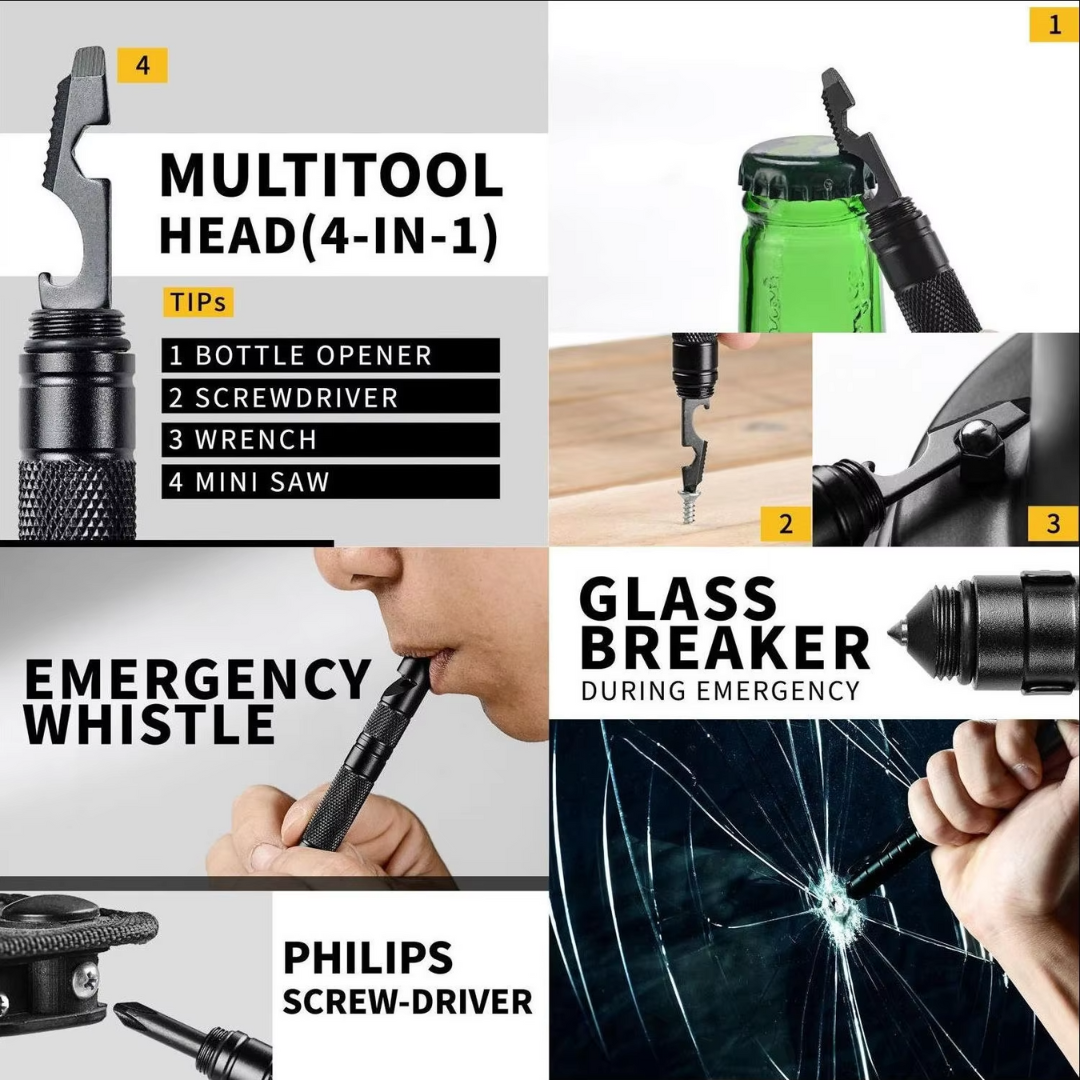 9-in-1 Tactical Survival Pen