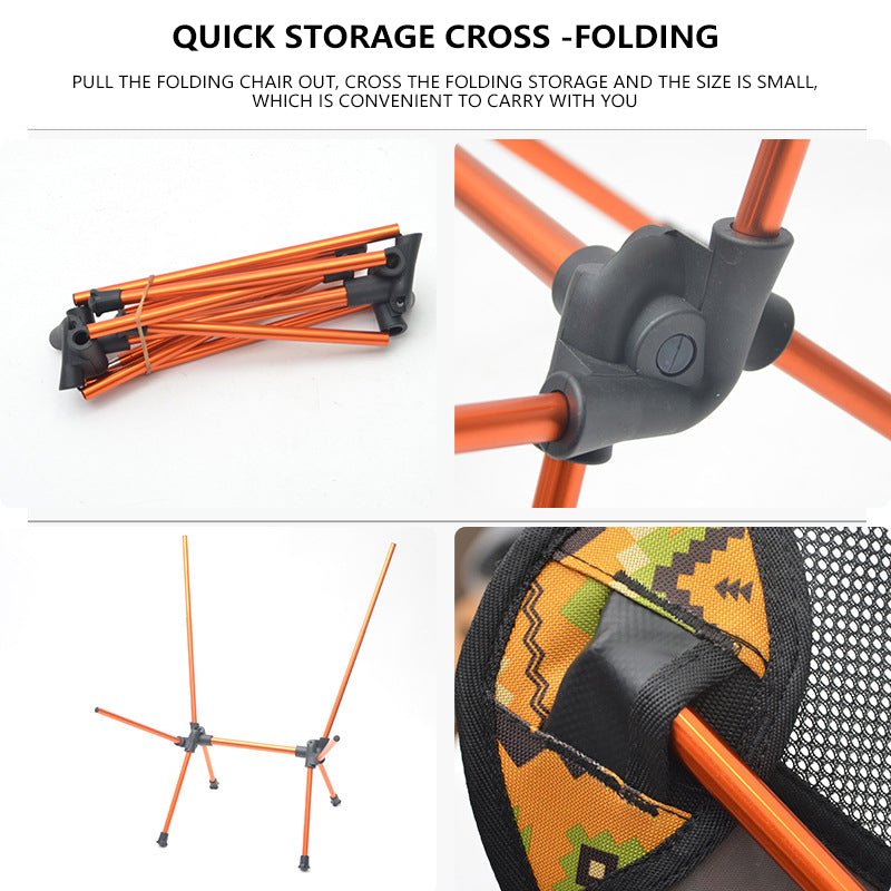 Chaise pliante extérieure en alliage d'aluminium