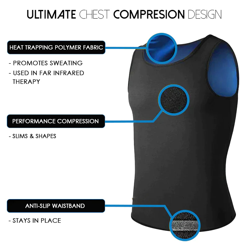 Débardeur de compression pour gynécomastie pour hommes