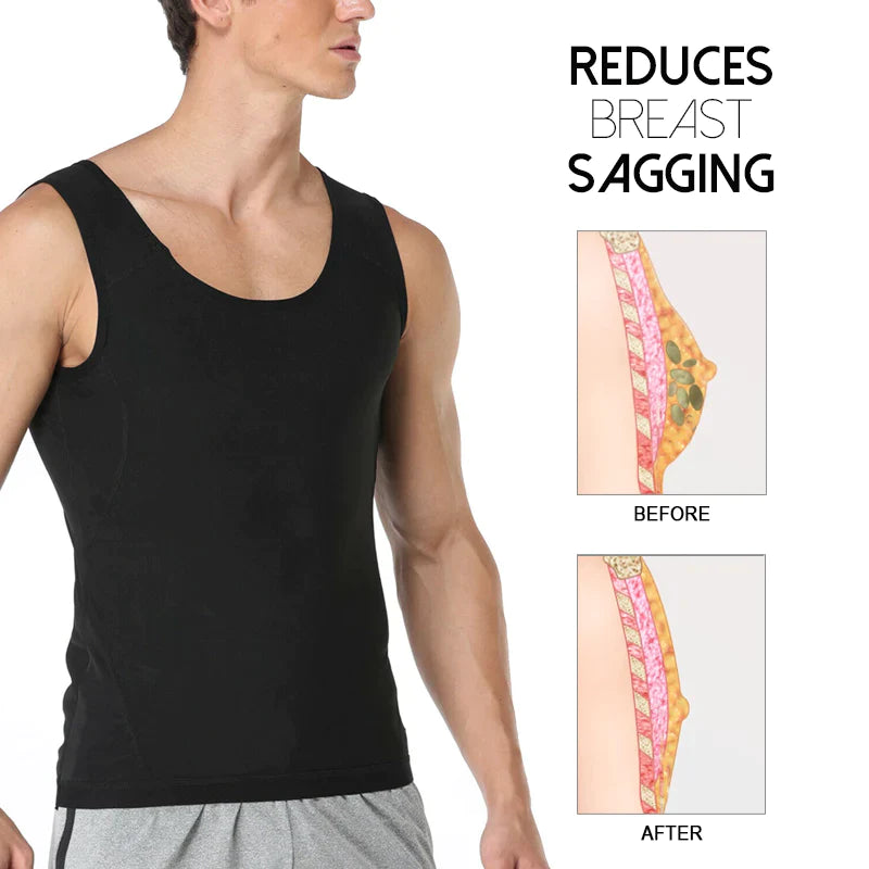 Débardeur de compression pour gynécomastie pour hommes