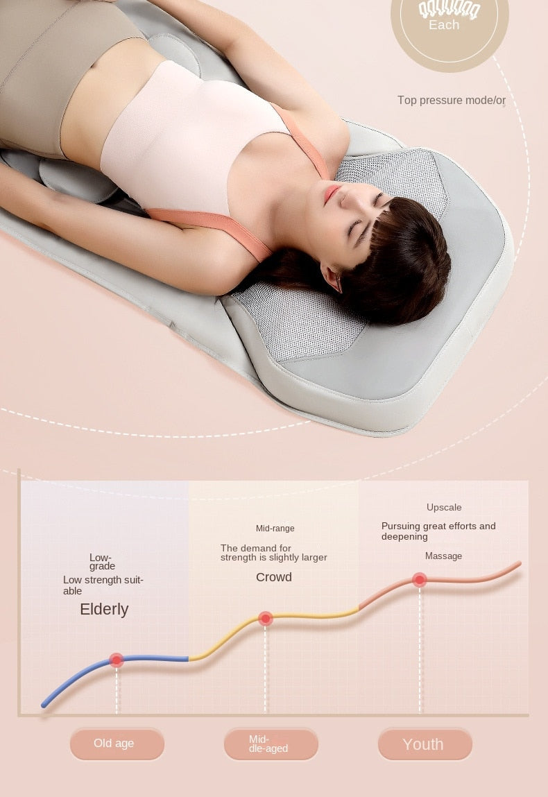 Matelas de massage à airbag chauffant pour tout le corps
