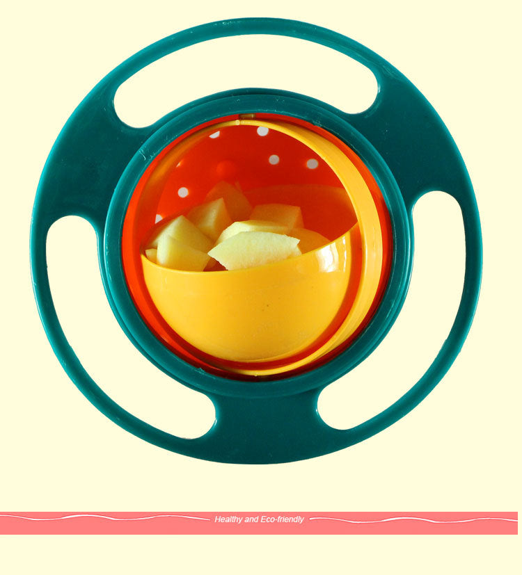 Bol gyroscopique magique, bols anti-déversement rotatifs à 360 degrés avec couvercle, pratique de manger avec des bols