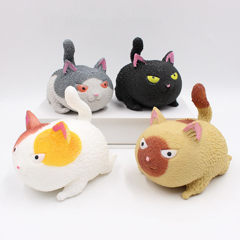 Jouets à presser en forme d'animal pour chats et chiens, jouets de décompression Fidget