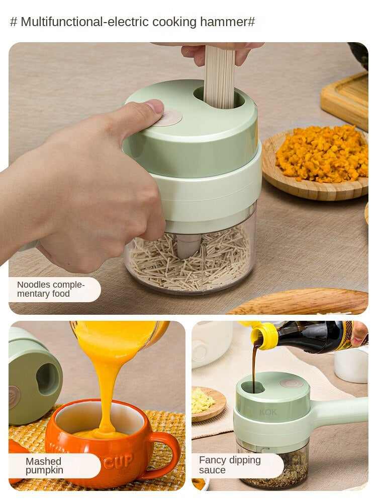 Kabelloser 3-Gang-Mini-Mixer, elektrischer Lebensmittelmixer, Handmixer mit Eiern, automatischer Mixer