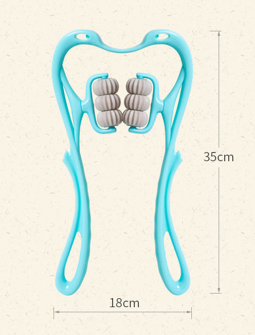 Pressure Point Therapy Neck Plastic Massageador, Hand Roller Massager Tool for Neck and Shoulder