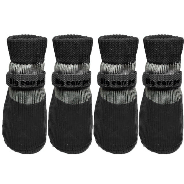 Nouveau modèle 4 pièces/ensemble chaussettes pour chien en plein air anti-dérapant imperméable patte