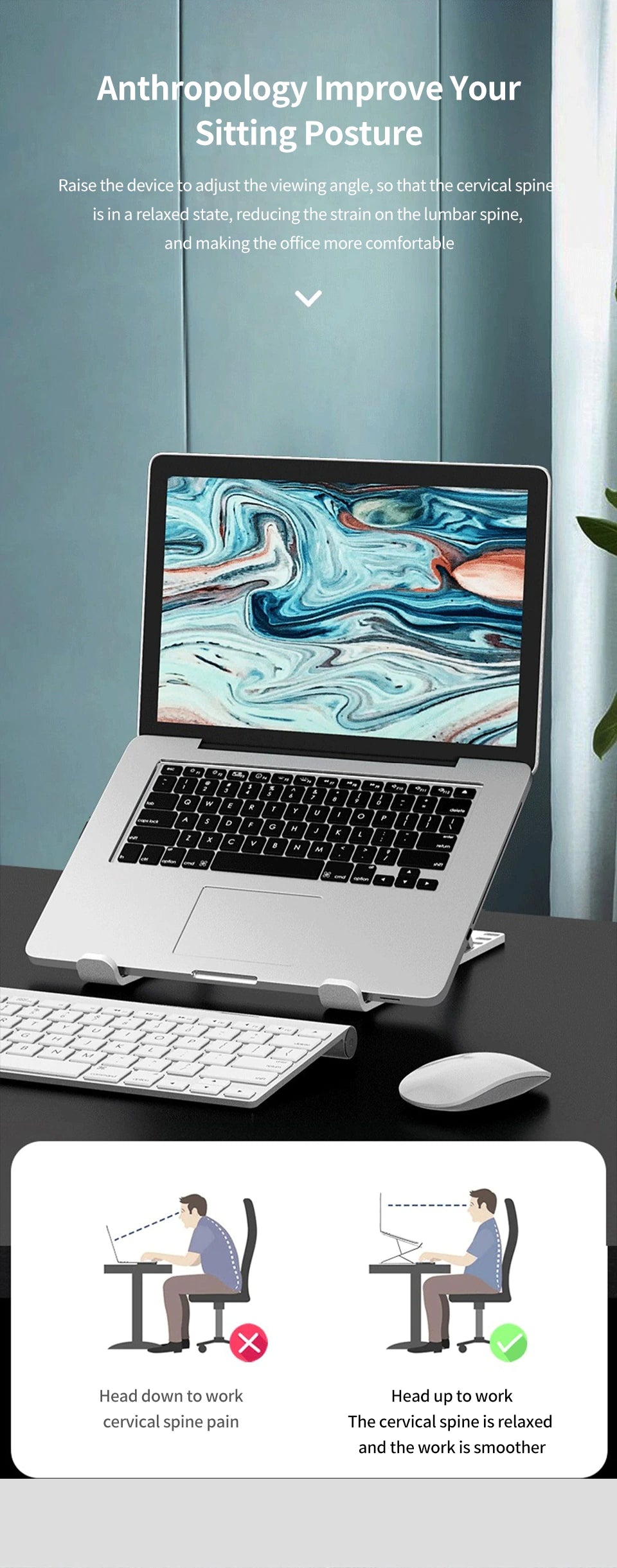 Universal Laptop Stand Tragbare Faltbare Einstellbare Alle Aluminium Legierung