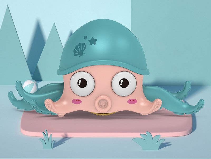 Aufziehbares Oktopus-Spielzeug, Flucht vor dem sich bewegenden Oktopus, für Säuglinge, Kleinkinder, Kinder