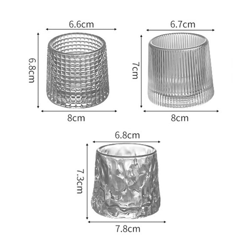 Dickes, drehbares Kristallglas, rotierendes Whiskyglas, Weinbecher mit kreativer Persönlichkeit, Sublimations-Whisky, Chivas Rock Up