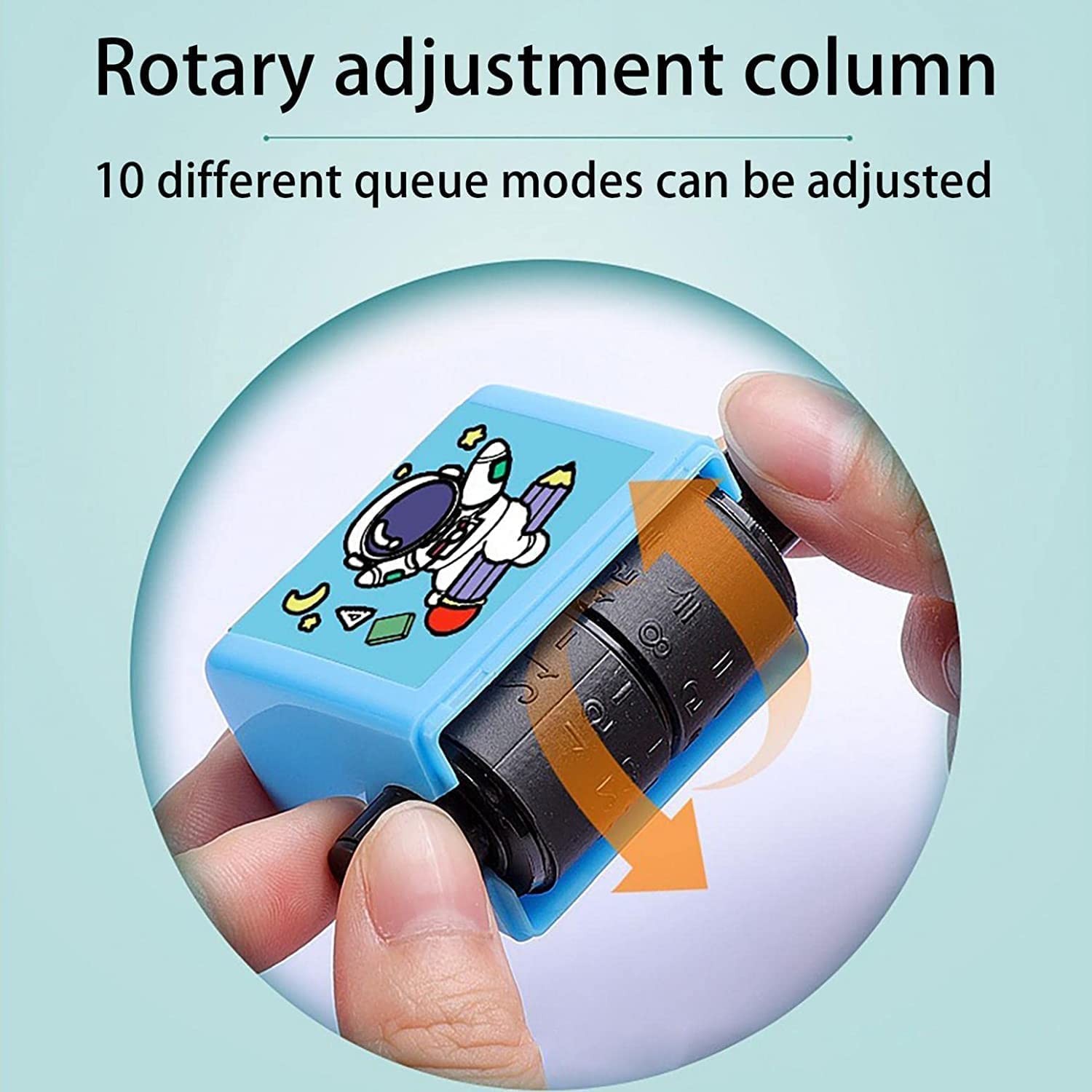 Roller Digital Teaching Stamp,Reusable Addition and Subtraction Seal Arithmetic Artifact