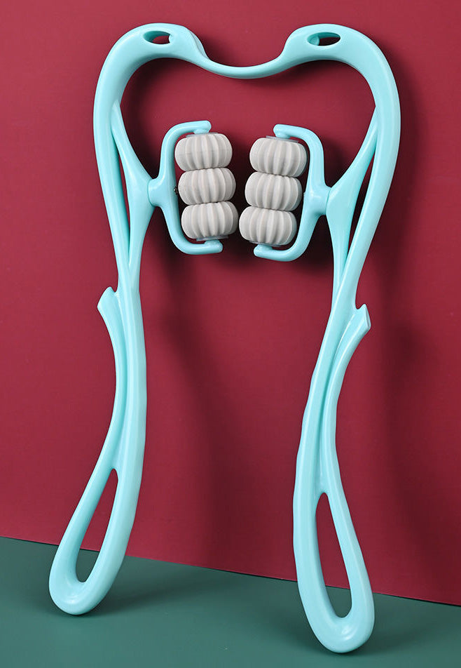 Pressure Point Therapy Neck Plastic Massageador, Hand Roller Massager Tool for Neck and Shoulder