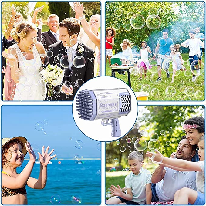 Mitrailleuse à bulles, machine à bulles améliorée à 69 trous