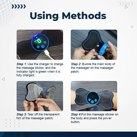 Mini patchs de Massage intelligents sans fil électriques portables pour soulager la douleur