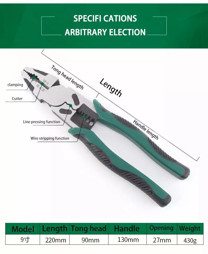 Multi-Kombinationsfunktion Kabel Lineman Drahtschneider Schneidzange Werkzeuge