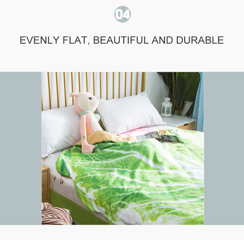 Neue 2022 Tomaten, Ei, Pizza, Wassermelone, Crepe gedruckt weiche Decke