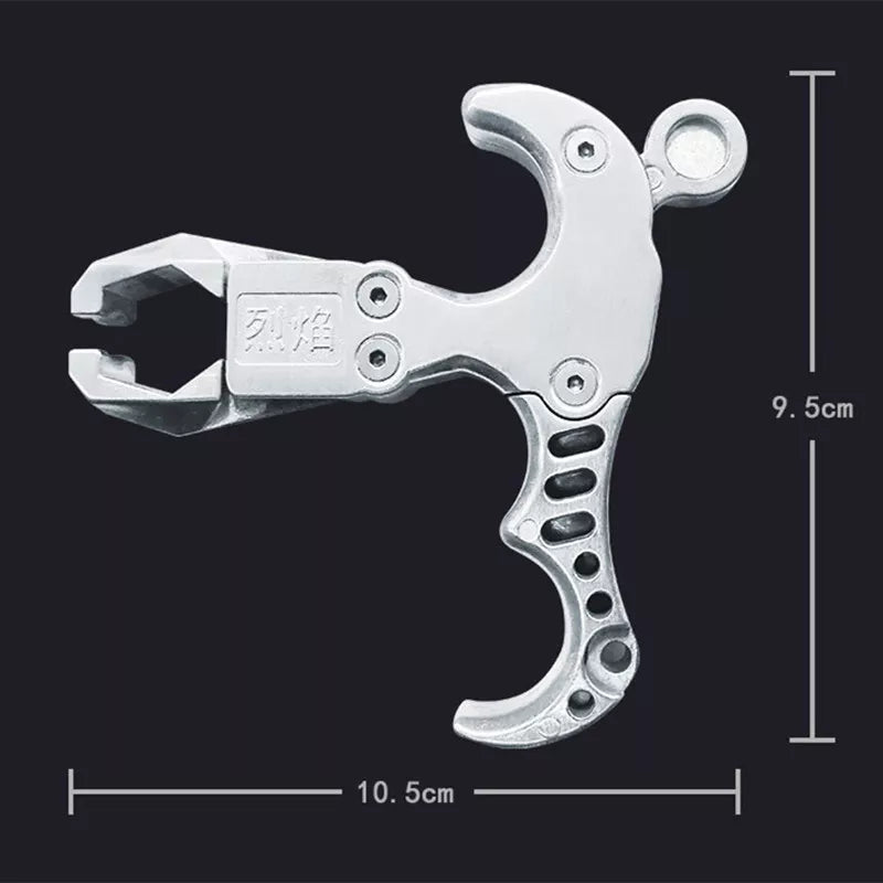 Fronde de tir à poisson, épandeur tout en métal, accessoires en acier pur, tir de poisson, bande de caoutchouc, couplage à deux axes