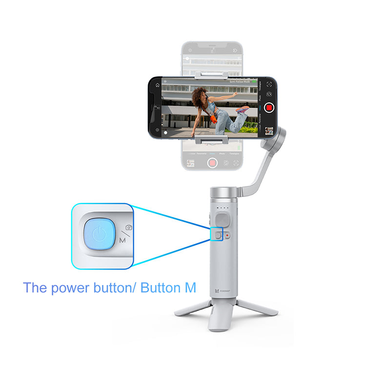 3 axis gimbal for smartphone aluminum alloy, support zoom control