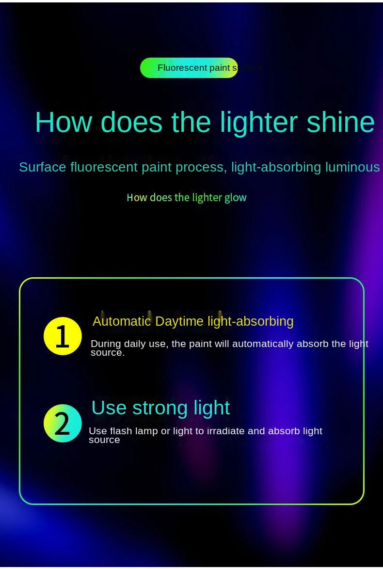 USB Rechargeable Noctilucent Sensitive Electronic Lighters