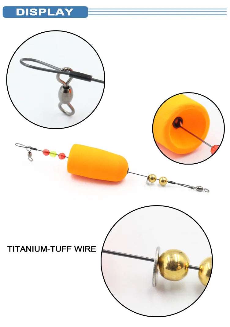 Selco Wholesale Lnshore Sea Fishing Setup Popping Cork Rig Fishing Float Bobber For Redfish Perch Fishing Float