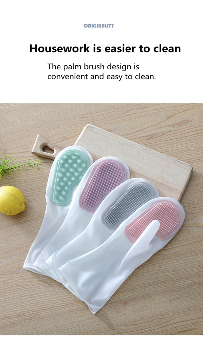 Mehrzweck-Magic-Geschirrspülhandschuhe aus Gummi