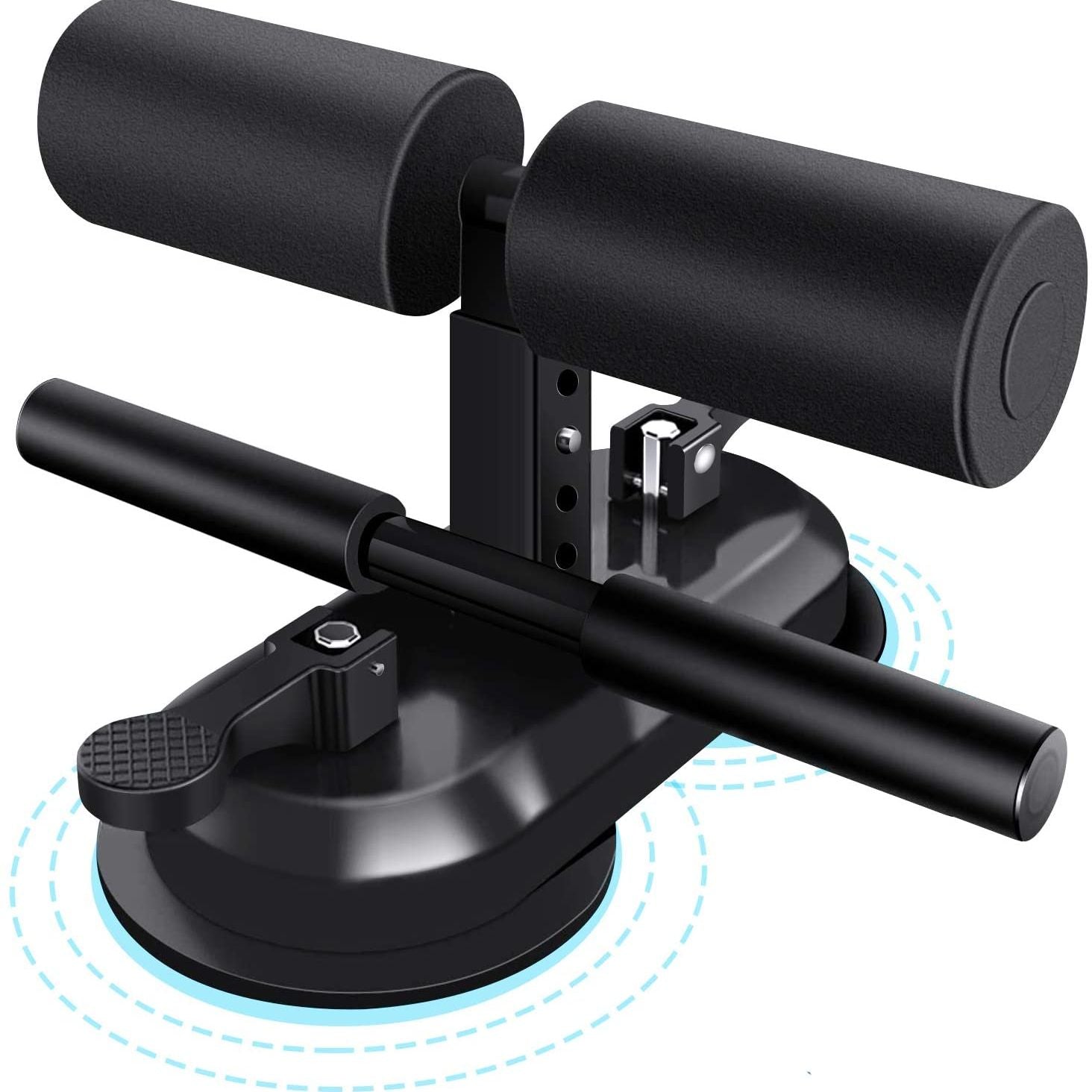 Verstellbare tragbare Sit-Up-Stange, Beinhalterung mit Vakuum-Saugbasis für das Bauchmuskel-Fitnesstraining