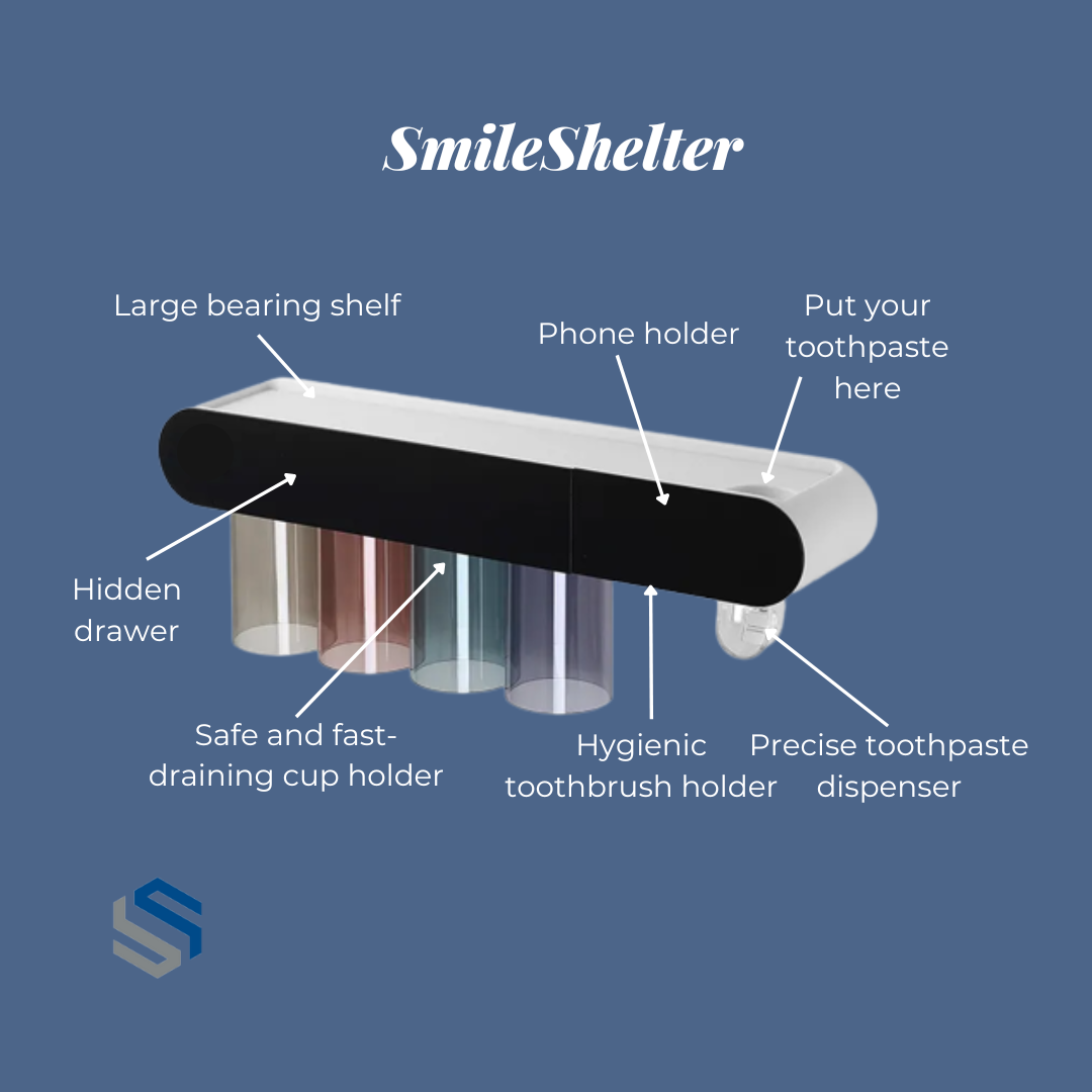 SmileShelter - 5 In 1 Toothbrush Holder