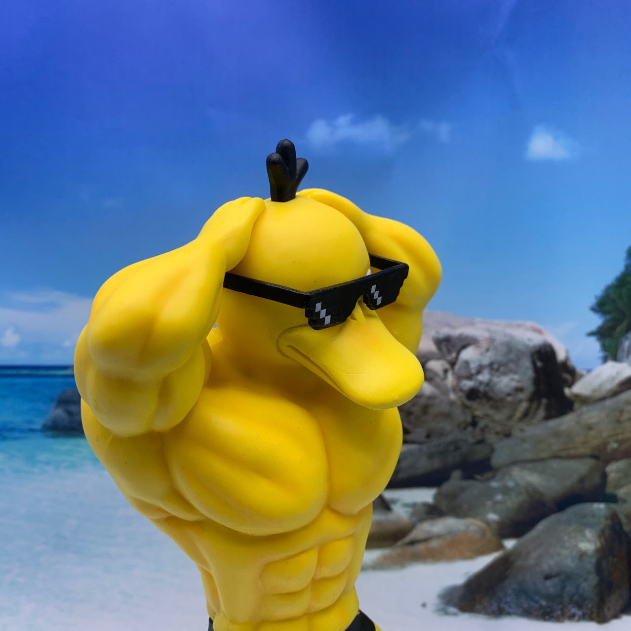 Real muscular koduck pokemon model