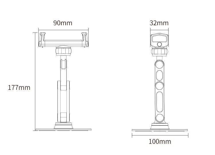 Foldable 360 Degree Rotatable Desktop Phone Holders
