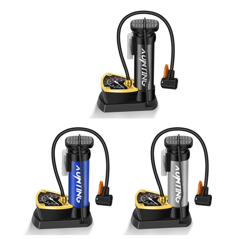 Mini pompe à pied à Air haute pression domestique Portable, polyvalente avec Valve Presta et Valve Schrader