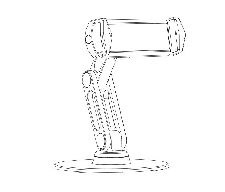 Foldable 360 Degree Rotatable Desktop Phone Holders