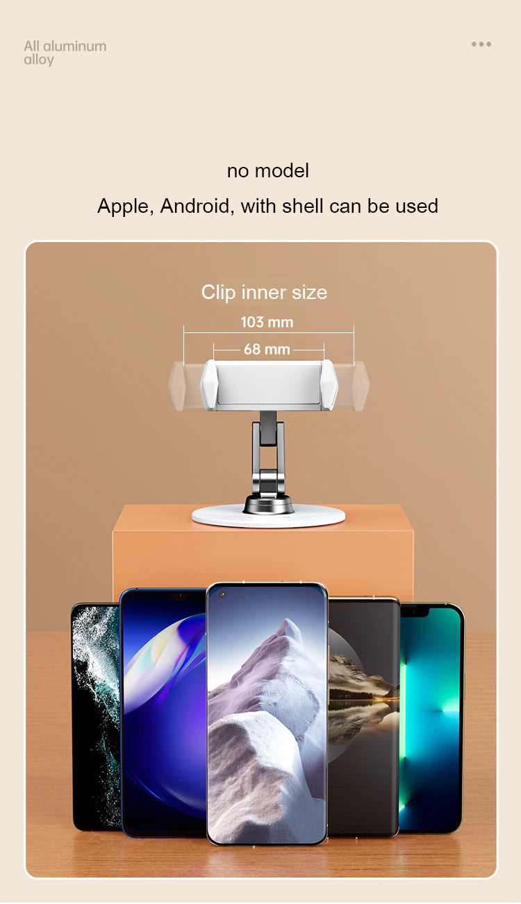 Foldable 360 Degree Rotatable Desktop Phone Holders