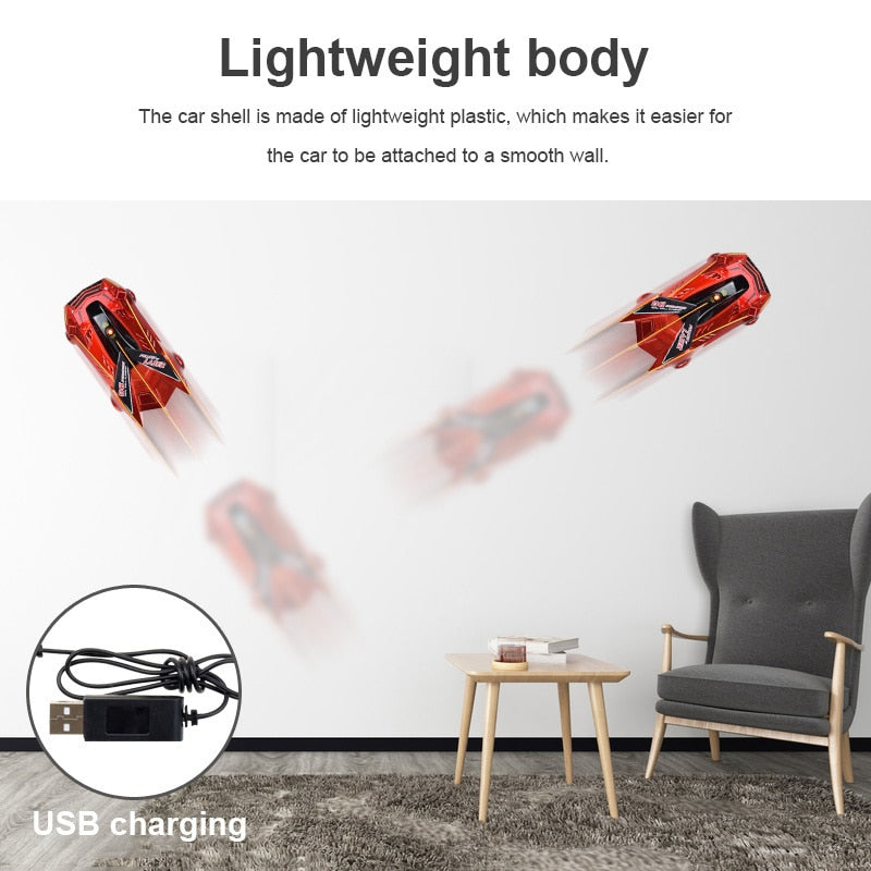 Infrarot-Laser-Tracking, Wand- und Deckenklettern, 360° drehbares elektrisches Anti-Schwerkraft-Auto