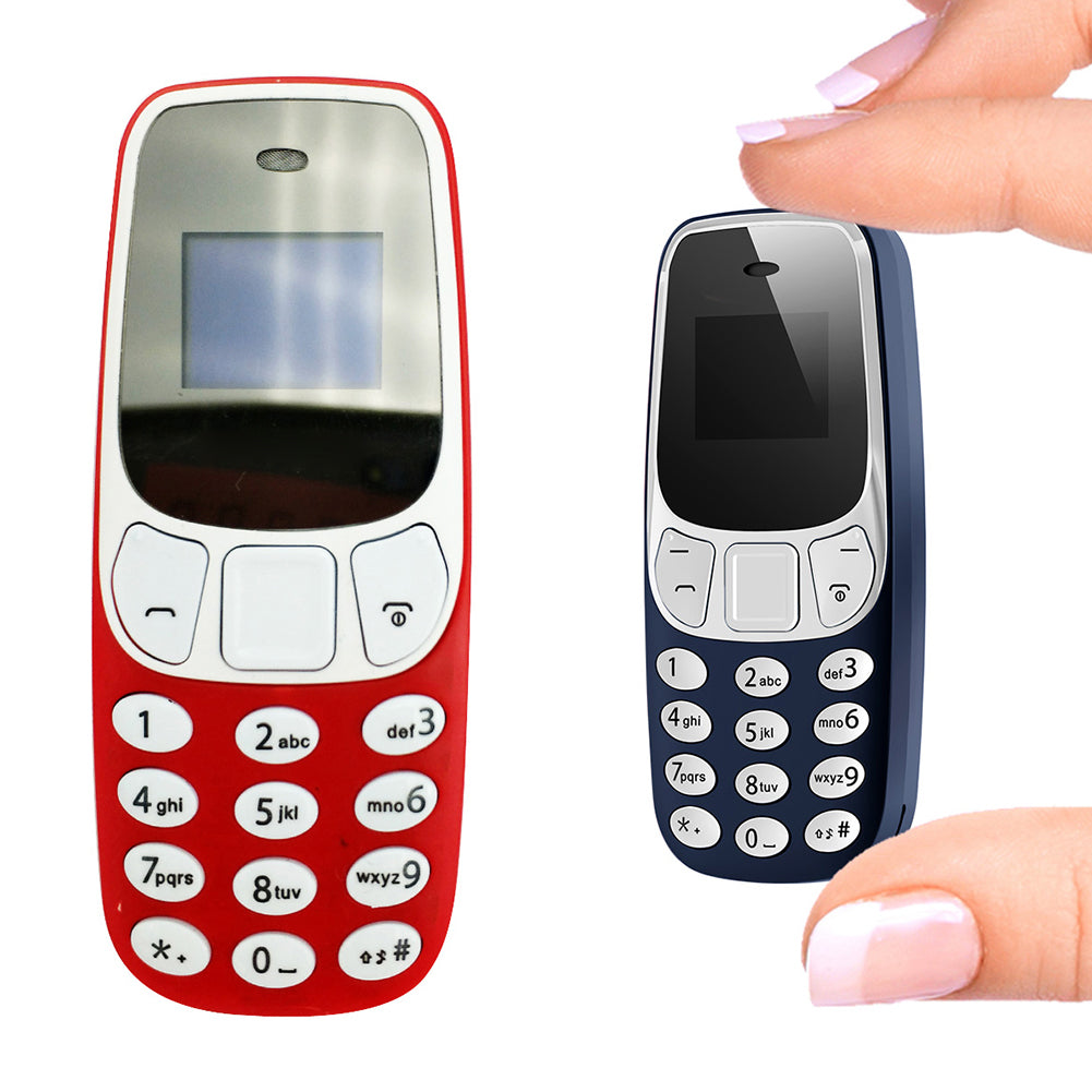 Mini téléphone portable double cartes SIM changeur de voix lecteur MP3/4 mini-téléphone portable Bluetooth doté d'un téléphone autonome avec changeur de voix