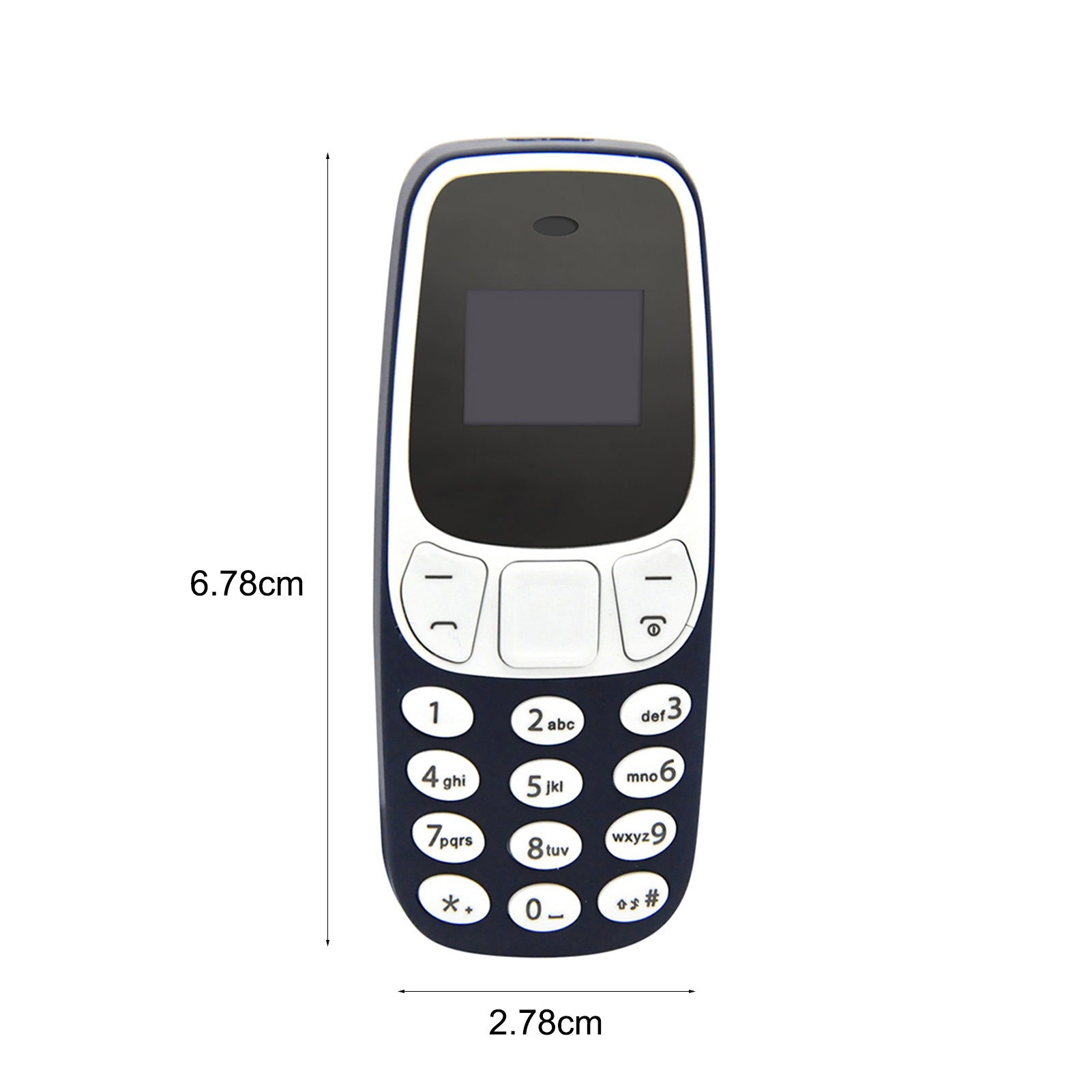 Mini téléphone portable double cartes SIM changeur de voix lecteur MP3/4 mini-téléphone portable Bluetooth doté d'un téléphone autonome avec changeur de voix