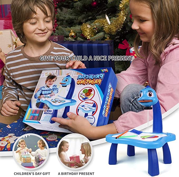 Mini projecteur Led, Table de dessin artistique, jouet lumineux pour enfants, planche de peinture, petit bureau, apprentissage éducatif, outil de peinture, artisanat