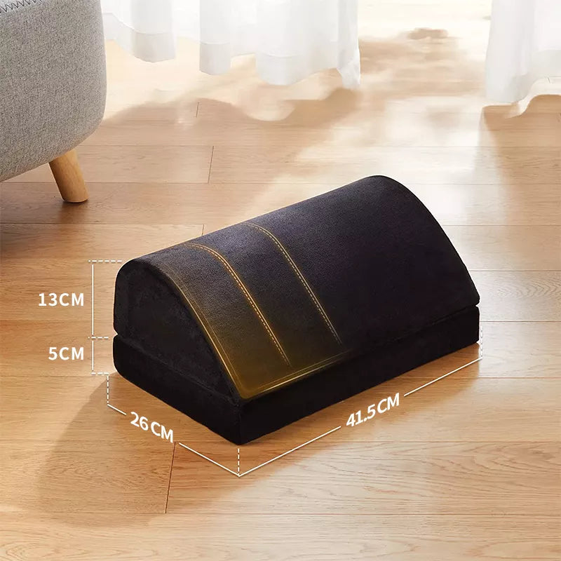 Adjustable Memory Foam Foot Rest Under Desk - Kick up Your Feet, Improve Circulation