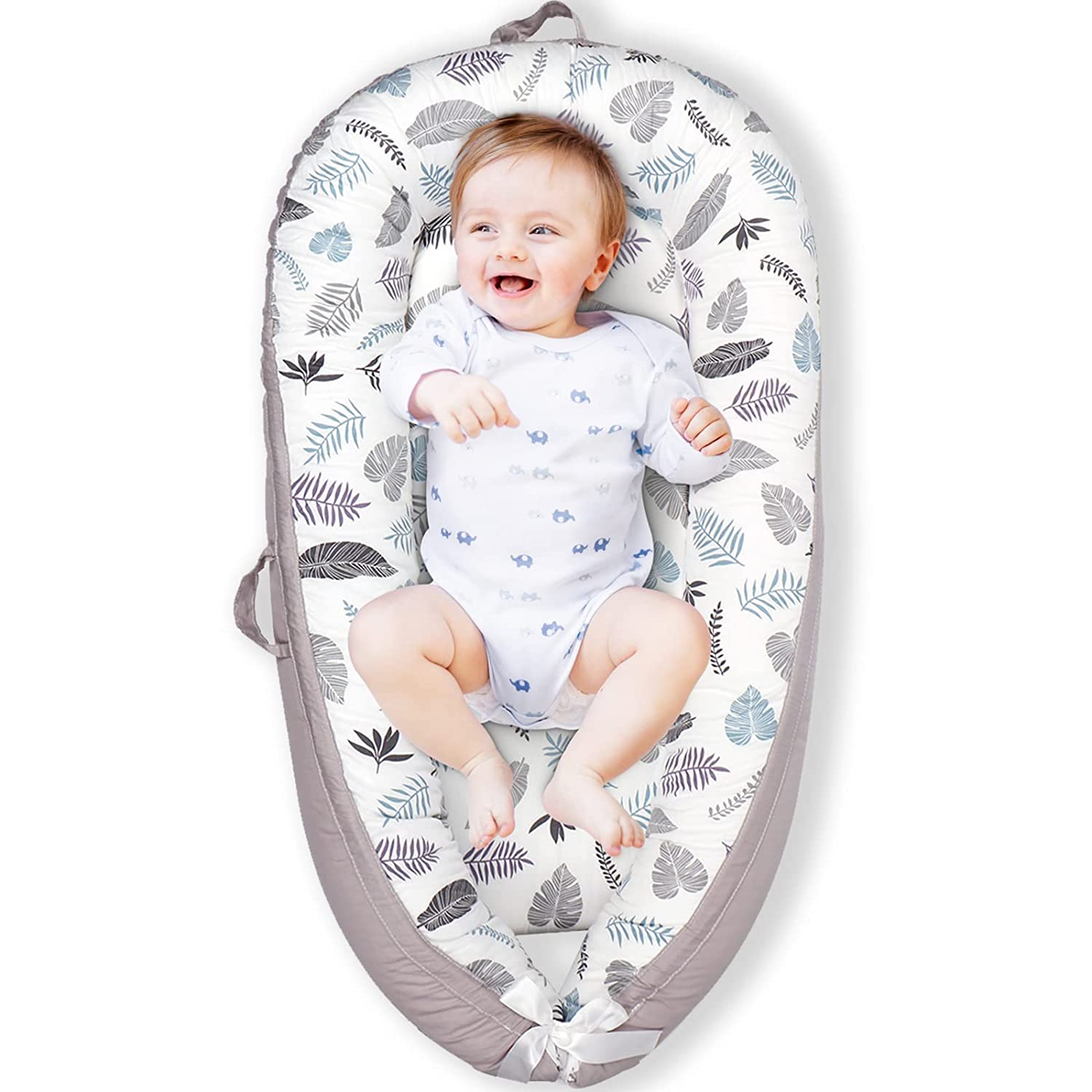 Newborn Lounger Nest, Cotton Washable and Toddler Lounger Suitable for 0-24 Months