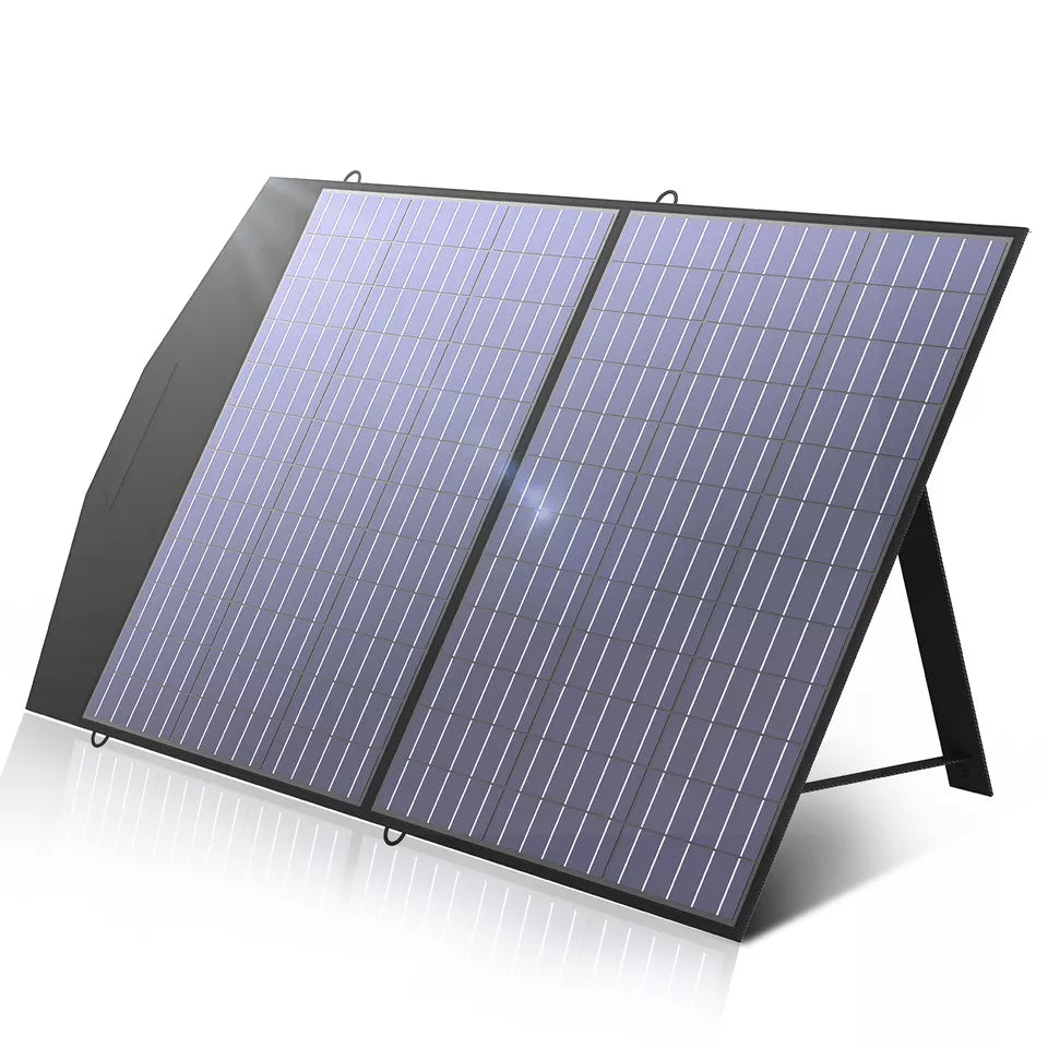 Faltbares Solarpanel 100 W, Ladegerät für Camping, Laptops, Wohnmobil, Caravan