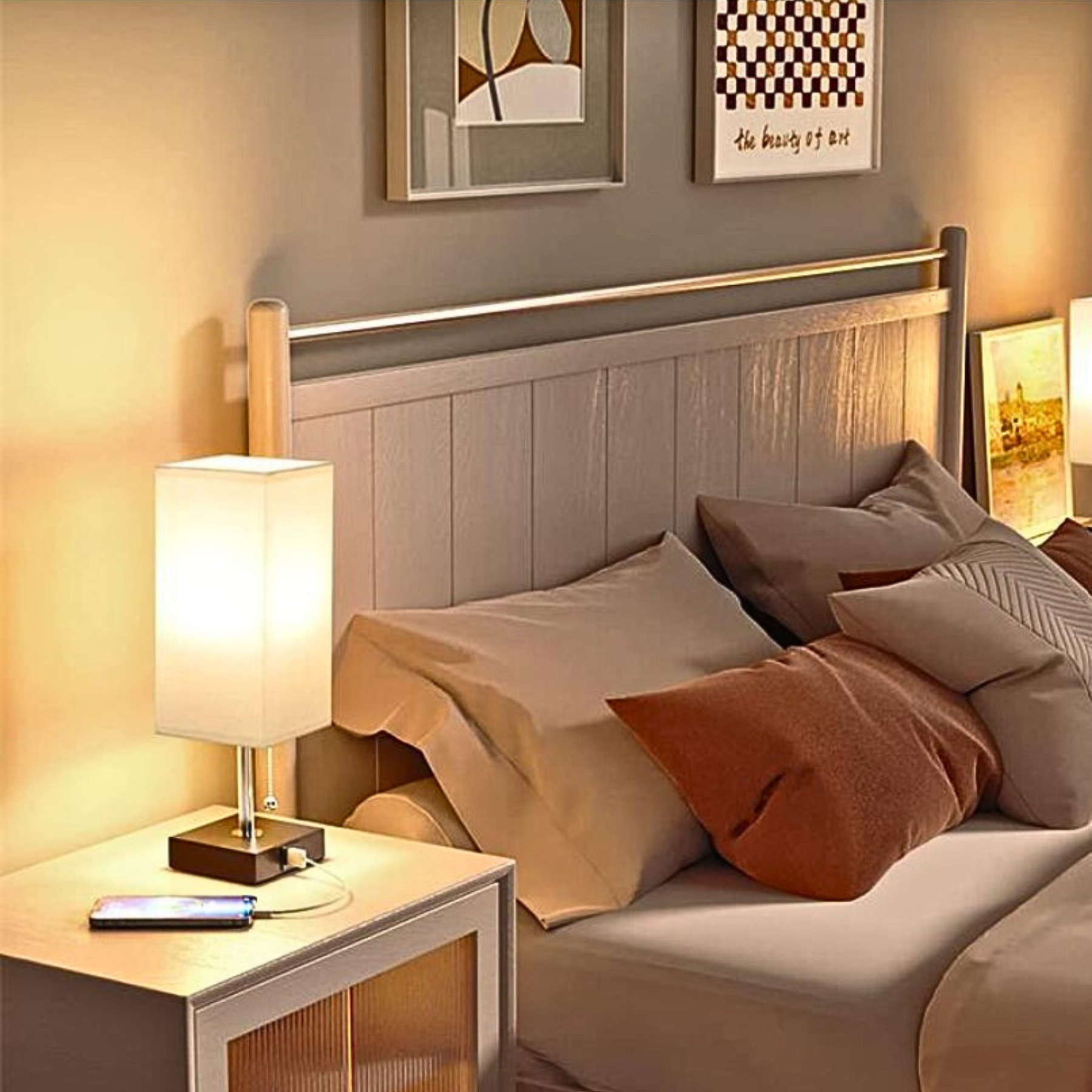 TOUCH CONTROL NACHTTISCHLAMPE - BRINGEN SIE ELEGANZ IN IHR ZUHAUSE