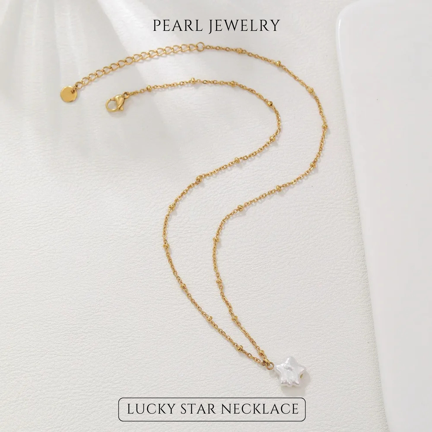 Baroque Lucky Star Pearl Pendant Necklace