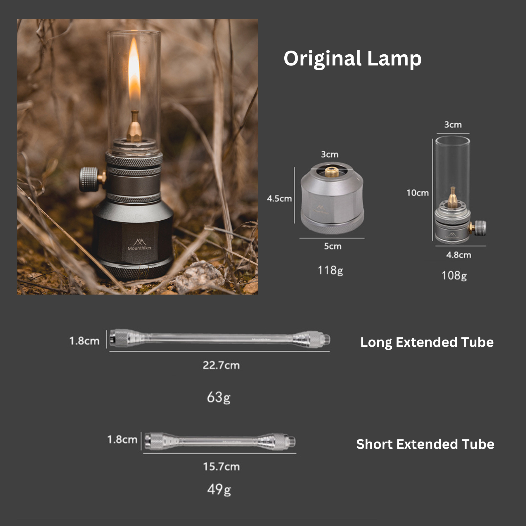 Lampe à bougie extérieure portative