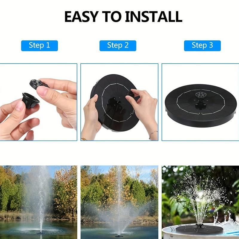 Solar Fountain for Pond, Pool, Garden and Fish Tank