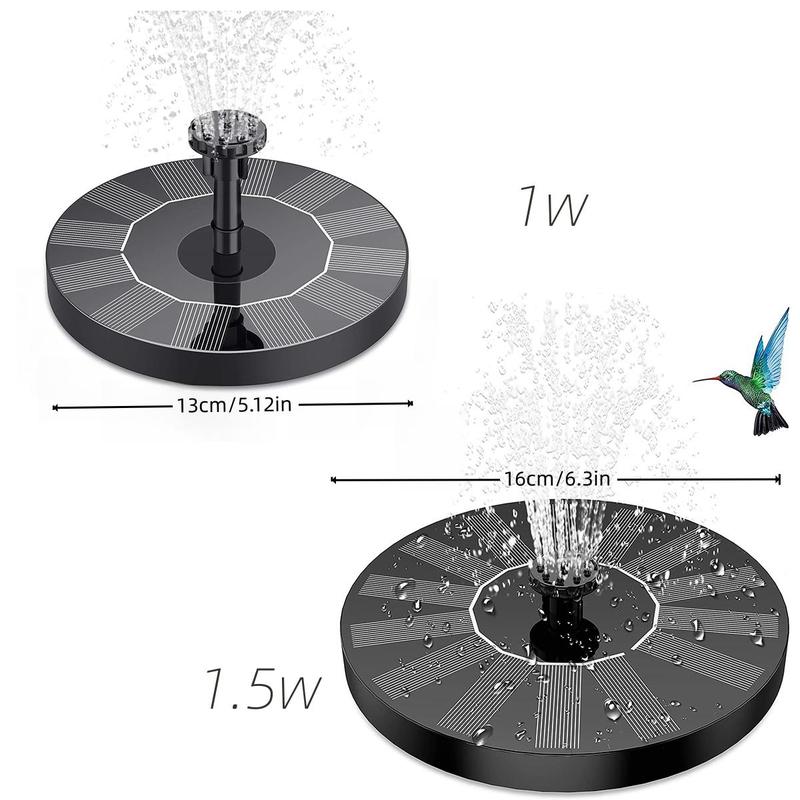 Solarbrunnen für Teich, Pool, Garten und Aquarium 